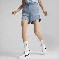 Detailed information about the product Essentials High Waist Women's Shorts in Blue Wash, Size XL, Cotton/Polyester by PUMA