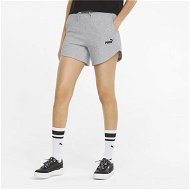 Detailed information about the product Essentials High Waist Women's Shorts in Light Gray Heather, Size XL, Cotton/Polyester by PUMA