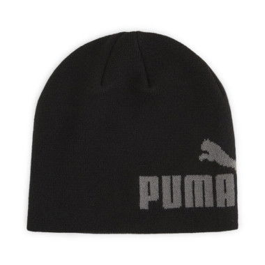 Essentials Logo Cuffless Youth Beanie in Black, Acrylic/Polyamide/Elastane by PUMA