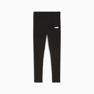 Detailed information about the product Essentials Logo Leggings Youth in Black, Size Large, Cotton/Elastane by PUMA