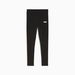 Essentials Logo Leggings Youth in Black, Size Large, Cotton/Elastane by PUMA. Available at Puma for $40.00