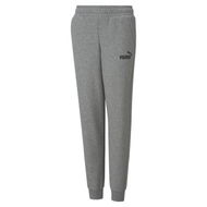 Detailed information about the product Essentials Logo Pants Youth in Medium Gray Heather, Size 3T, Cotton/Polyester by PUMA