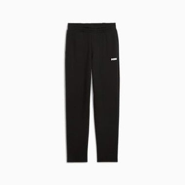Essentials Logo Sweatpants Men in Black, Size Small, Cotton by PUMA