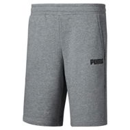 Detailed information about the product Essentials Men's Sweat Shorts in Medium Gray Heather, Size Large, Cotton/Polyester by PUMA