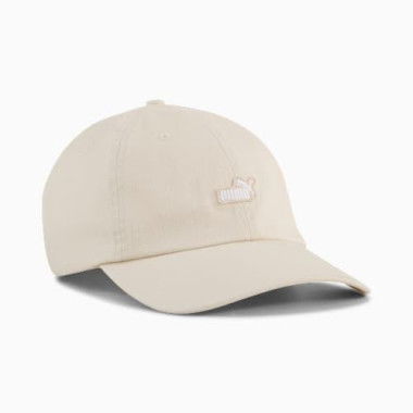Essentials No. 1 Logo Patch Dad Cap in Alpine Snow, Size Small, Cotton by PUMA