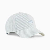 Detailed information about the product Essentials No.1 Logo Baseball Cap in Seafoam/Stripe, Polyester/Cotton by PUMA