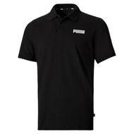 Detailed information about the product Essentials Pique Men's Polo Top in Black, Size Small, Cotton/Elastane by PUMA