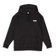 Detailed information about the product Essentials Relaxed Women's Fleece Hoodie in Black, Size Small by PUMA