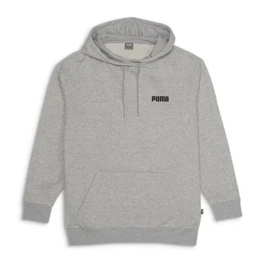 Essentials Relaxed Women's Fleece Hoodie in Light Gray Heather, Size Small by PUMA