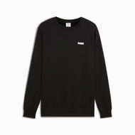 Detailed information about the product Essentials Small Logo Crew Sweatshirt Men in Black, Cotton/Polyester by PUMA