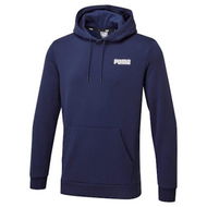 Detailed information about the product Essentials Small Logo Fleece Hoodie Men in Navy, Size Medium, Cotton by PUMA