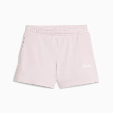 Essentials Small Logo Shorts Youth in Galaxy Pink, Size Medium, Cotton by PUMA