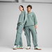 Essentials Small No. 1 Logo Woven Women's Cargo Pants in Green Moon by PUMA. Available at Puma for $80.00