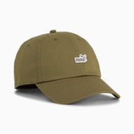 Detailed information about the product ESSENTIALS Unisex No. 1 Logo Patch Baseball Cap in Olive, Size Small, Cotton by PUMA