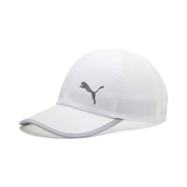 Essentials Unisex Running Cap in White/Cat, Polyester by PUMA