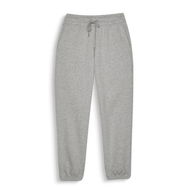 Detailed information about the product Essentials Women's Elevated Sweat Pants in Light Gray Heather, Size Large, Cotton/Polyester by PUMA