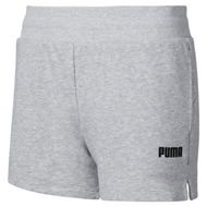 Detailed information about the product Essentials Women's Sweat Shorts in Light Gray Heather, Size 2XL, Cotton/Polyester by PUMA