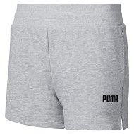 Detailed information about the product Essentials Women's Sweat Shorts in Light Gray Heather, Size Medium, Cotton/Polyester by PUMA