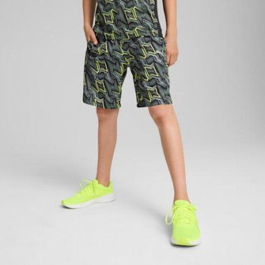 Essentials Woven Youth Shorts in Black, Size 6 by PUMA