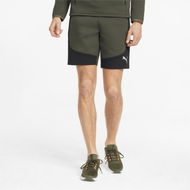 Detailed information about the product EVOSTRIPE Men's Shorts in Forest Night, Size Large, Cotton/Polyester by PUMA