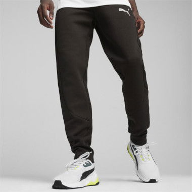 EVOSTRIPE Men's Sweatpants in Black, Size 2XL, Cotton/Polyester by PUMA