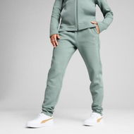 Detailed information about the product EVOSTRIPE Women's Sweatpants in Green Moon, Size XS, Cotton/Polyester by PUMA