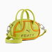 FENTY x 0.2L Pocket Bag Bag in Lime Sheen/Pumpkin Pie by PUMA. Available at Puma for $110.00