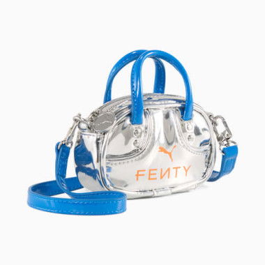 FENTY x Pocket Grip Bag Bag in Silver/Racing Blue/Rickie Orange, Cotton by PUMA