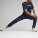 Fit Men's Hybrid Sweatpants in Navy, Size Large, Polyester by PUMA. Available at Puma for $84.00