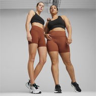 Detailed information about the product FIT Women's High Waist 5 Shorts in Teak, Size Large, Polyester/Elastane by PUMA