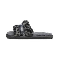 Detailed information about the product Fluff I Am The Drama Slides in Mineral Gray/Stormy Slate/Black, Size 5, Textile by PUMA