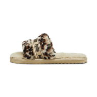 Detailed information about the product Fluff I Am The Drama Slides in Putty/Brown Mushroom/Black, Size 5, Textile by PUMA