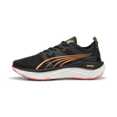 ForeverRun NITROâ„¢ Women's Running Shoes in Black/Sunset Glow/Sun Stream, Size 7, Synthetic by PUMA Shoes