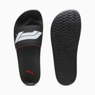 Detailed information about the product Formula 1Â® Leadcat 2.0 Logo Unisex Slides in Black/White, Size 4 by PUMA Shoes