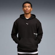 Detailed information about the product French Terry Men's Hoodie in Black, Size Small, Polyester/Cotton/Viscose by PUMA