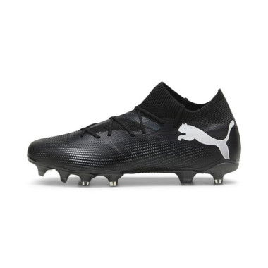 FUTURE 7 MATCH FG/AG Men's Football Boots in Black/White, Size 12, Textile by PUMA Shoes