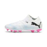 Detailed information about the product FUTURE 7 MATCH FG/AG Men's Football Boots in White/Black/Poison Pink, Size 7.5, Textile by PUMA Shoes