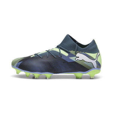 FUTURE 7 MATCH FG/AG Unisex Football Boots in Gray Skies/White/Fizzy Apple, Size 9.5, Textile by PUMA Shoes