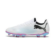 Detailed information about the product FUTURE 7 PLAY FG/AG Men's Football Boots in White/Black/Poison Pink, Size 9, Textile by PUMA Shoes