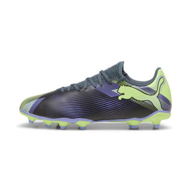 FUTURE 7 PLAY FG/AG Unisex Football Boots in Gray Skies/Elektro Purple/Fizzy Apple, Textile by PUMA Shoes