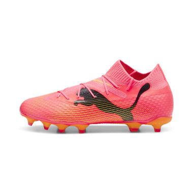 FUTURE 7 PRO FG/AG Men's Football Boots in Sunset Glow/Black/Sun Stream, Textile by PUMA Shoes