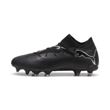 FUTURE 7 PRO FG/AG Unisex Football Boots in Black/Silver, Size 12, Textile by PUMA Shoes