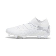 Detailed information about the product FUTURE 7 ULTIMATE FG/AG Football Boots in Silver/White, Size 4.5, Textile by PUMA Shoes