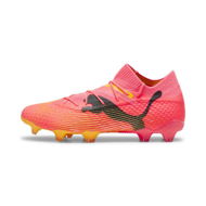 Detailed information about the product FUTURE 7 ULTIMATE FG/AG Men's Football Boots in Sunset Glow/Black/Sun Stream, Size 4, Textile by PUMA Shoes