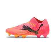 Detailed information about the product FUTURE 7 ULTIMATE FG/AG Women's Football Boots in Sunset Glow/Black/Sun Stream, Size 6, Textile by PUMA Shoes