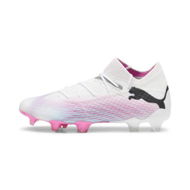 Detailed information about the product FUTURE 7 ULTIMATE FG/AG Women's Football Boots in White/Black/Poison Pink, Size 10, Textile by PUMA Shoes