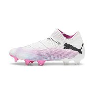 Detailed information about the product FUTURE 7 ULTIMATE FG/AG Women's Football Boots in White/Black/Poison Pink, Size 5.5, Textile by PUMA Shoes