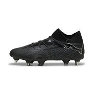 Detailed information about the product FUTURE 7 ULTIMATE MxSG Unisex Football Boots in Black/Silver, Size 10.5, Textile by PUMA Shoes