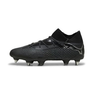 FUTURE 7 ULTIMATE MxSG Unisex Football Boots in Black/Silver, Size 9.5, Textile by PUMA Shoes