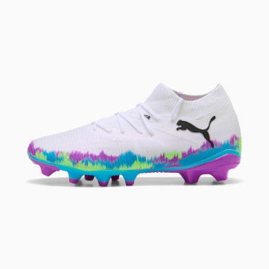 FUTURE 8 MATCH BRILLIANCE FG/AG Football Boots Women in White/Fizzy Apple/Bright Aqua, Size 5.5, Textile by PUMA Shoes